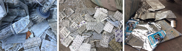 Aluminum-Plastic Recycling Machine Raw Materials