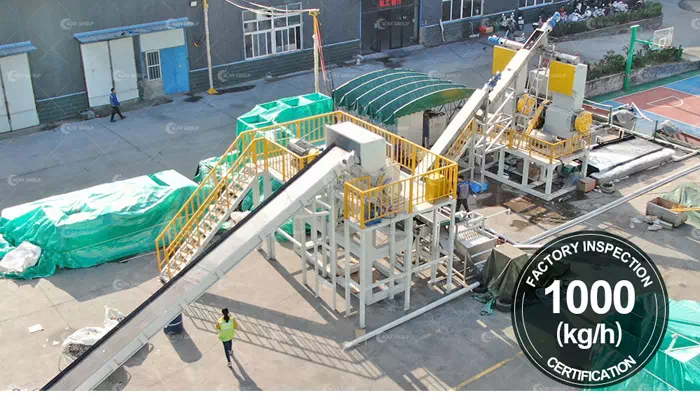 1000kg/h Jelly Cable Recycling Line