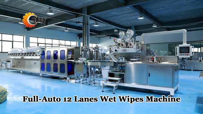 Full-

Auto 12 Lanes Wet Wipes Machine