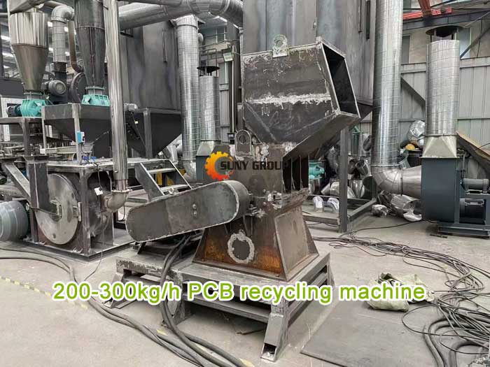 200-300kg/h PCB recycling machine