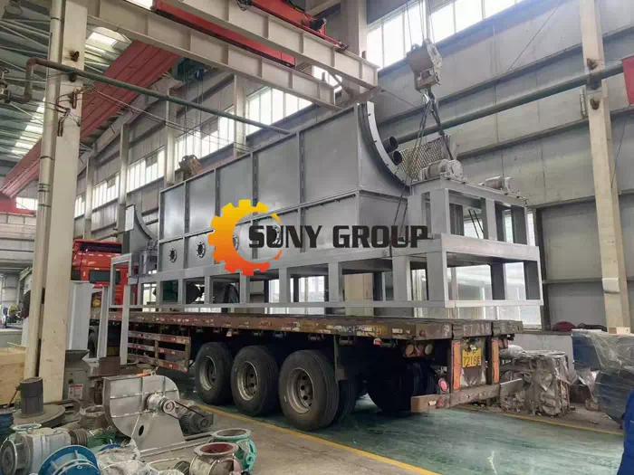 ALuminum scrap decoating furnace delivery 