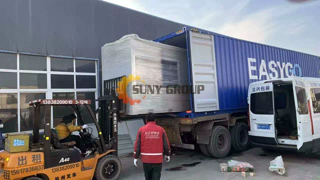 Aluminum plastic separation machine loading and deliver to Russia