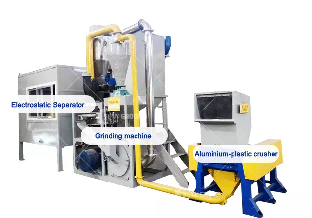 Aluminum plastic separation machine