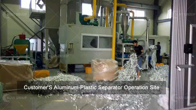 Aluminum Plastic Separator Operation-Site