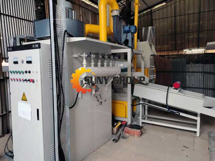 Copper wire recycling 

machine finsihed installation in India