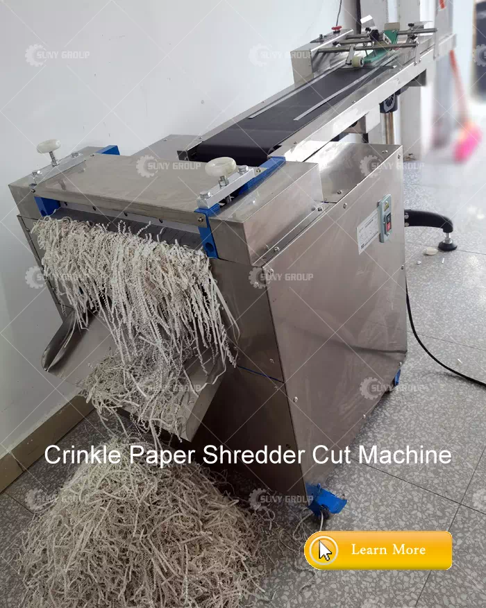 Crinkle Paper Shredder Cut Machine