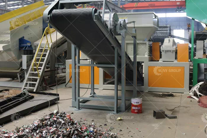 Double shaft metal shredder