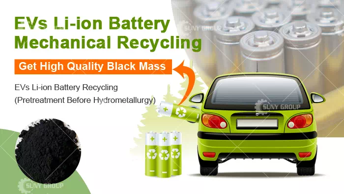 EVs Li-ion Battery Recycling Mechanical