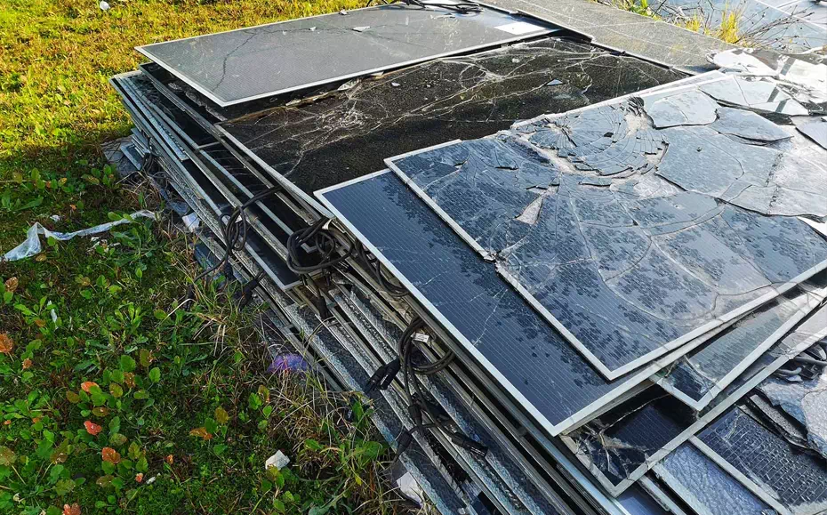 End-of-life solar PV panels