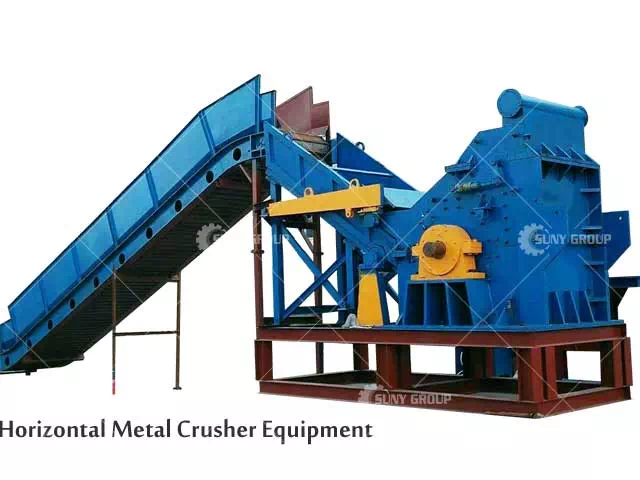 Horizontal Metal Crusher Equipment