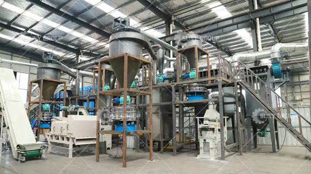 Lithium battery recycling production line