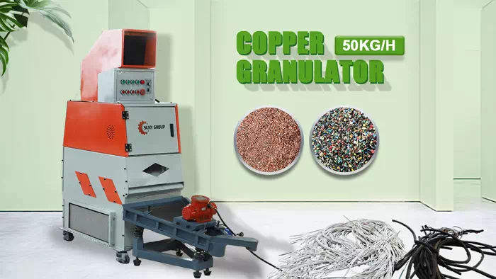 Mini Copper Wire Granulator Copper Separator for Cable Recycling