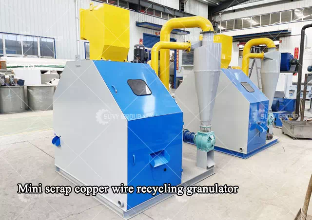 Mini scrap copper wire recycling granulator