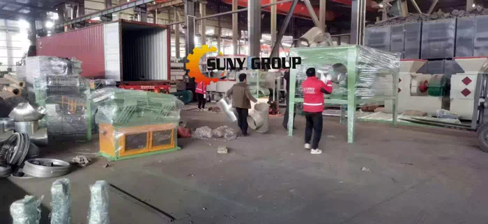 PCB recycle machine deliver to Hong Kong