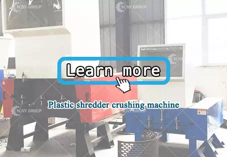 Plastic shredder crushing machine