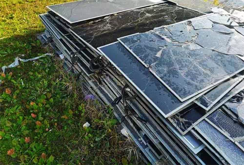 End of life solar photovoltaic panels