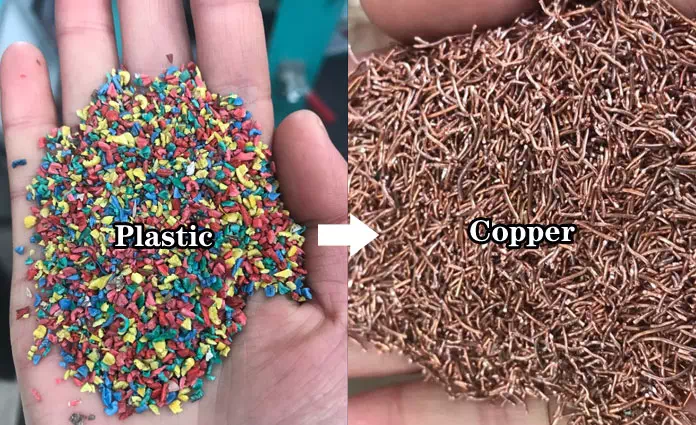 Scrap cable recycling