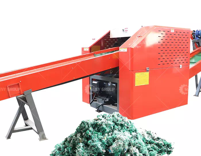 Shredder Machine for Soft Material Recycling