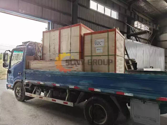 Stator Rotor dismantle machines loading to Europe