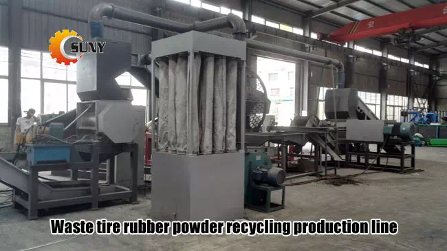 Waste tire rubber 

powder