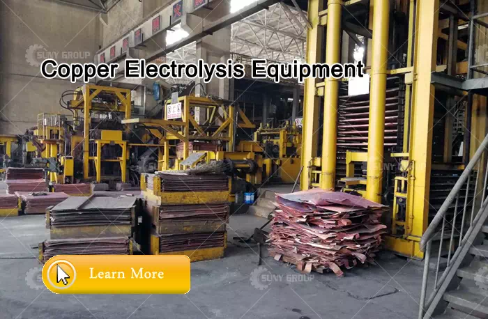 Copper electrolysis equipment