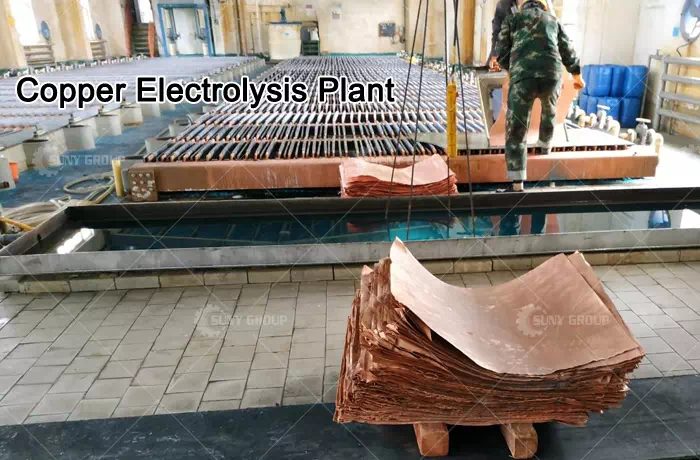 copper electrolysis plant