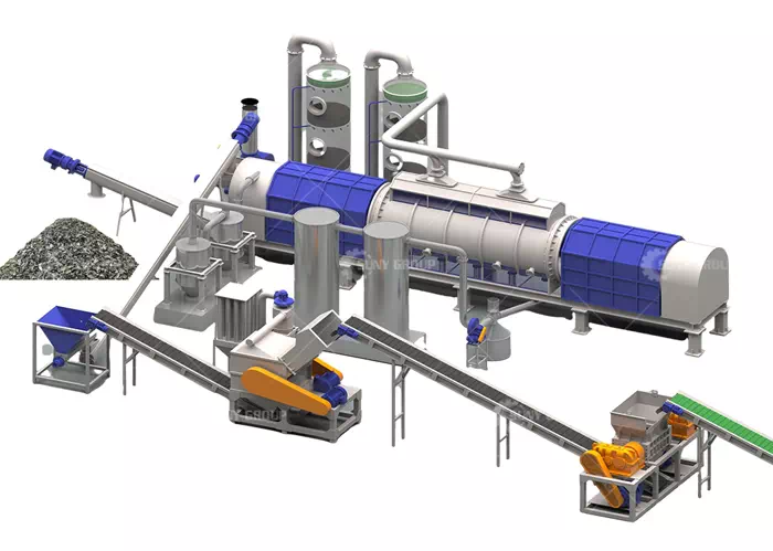 System for Producing Aluminum Briquettes from Shredded Beverage Cans System for Producing Aluminum Briquettes from Shredded Beverage Cans