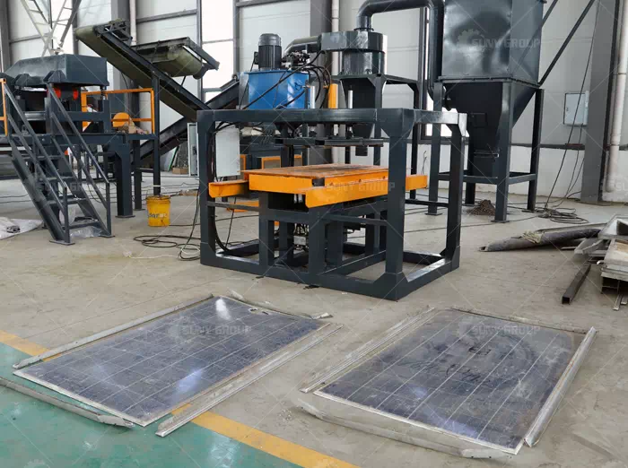 Aluminum Frame Removing Machine For Solar Panels