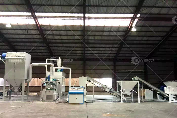 Cable Wire Recycling Machine Japanese Customer Work Site