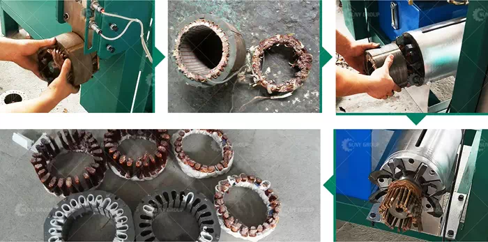 Treatment Process of Small Size Stator