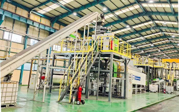 Customer's Lithium Battery Recycling Line Site Customer's Lithium Battery Recycling Line Site