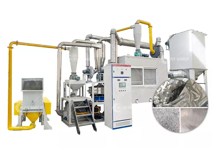 Equipment for Aluminium Foil and Plastic Separation Equipment for Aluminium Foil and Plastic Separation