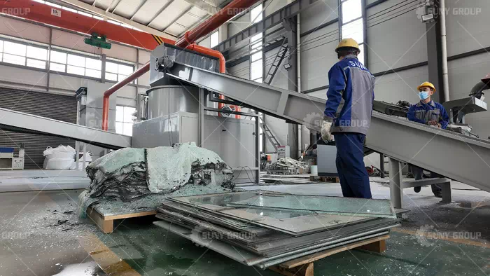 Glass Recycling Machine Laminated Glass Separator Glass Recycling Machine Laminated Glass Separator