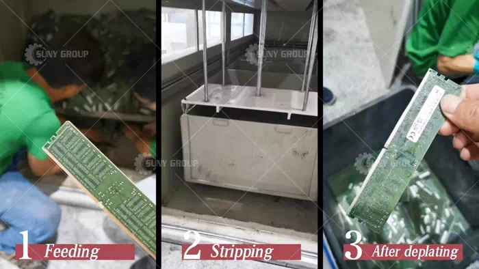 Gold Stripping Process Effect