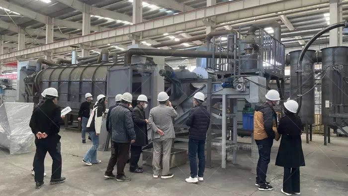 Korean Customers to Visit the Lithium Battery Recycling Production Line