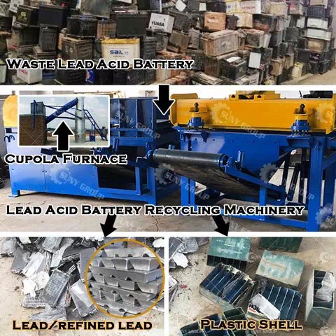 lead acid battery recycling production line