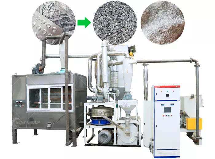 Machine for Recycling Aluminium from Medical Blister Packs