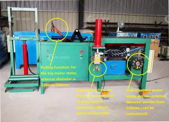Machine for Removing Copper Winding Wire from Motors
