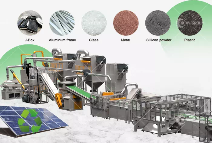 Machinery to Dismantle the Solar Panel and Recovery of Metals