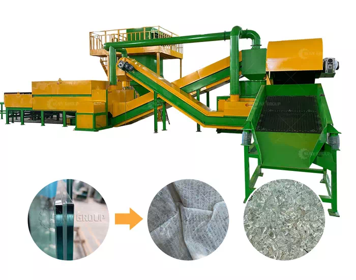 Windshield Recycling Machine Laminated Glass Separator