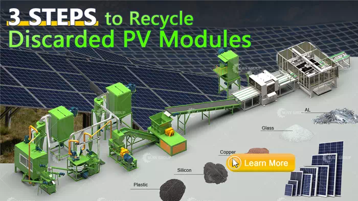 machines for recycling PV panels