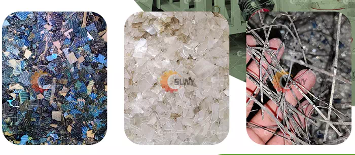 Materials after pyrolysis Materials after pyrolysis