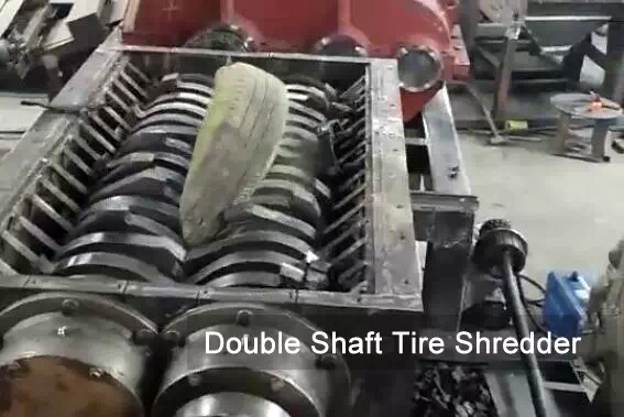 Double Shaft Tire Shredder