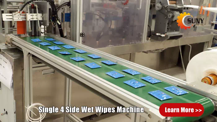 single wet wipes 

machine