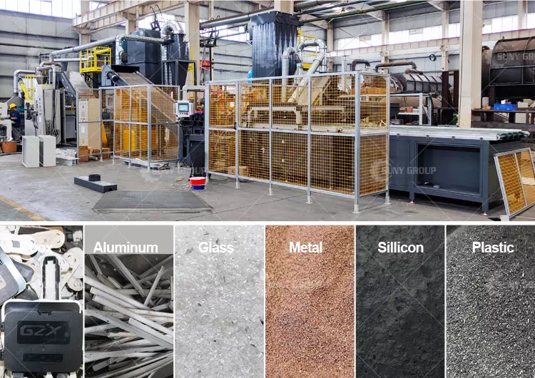 Solar Panel Disassembly and Recycling Line