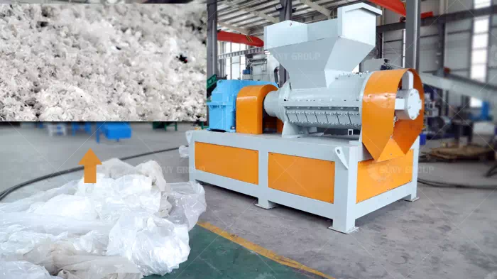 Spiral Grinder Machine for Waste Polyfilm
