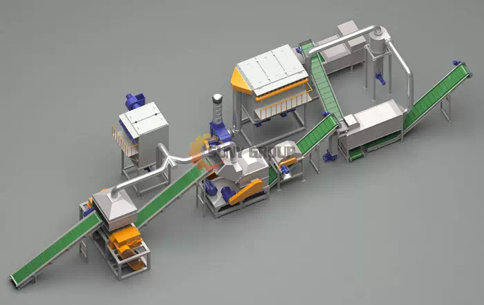 Structural Diagram of an Automobile Radiator Recycling Machine