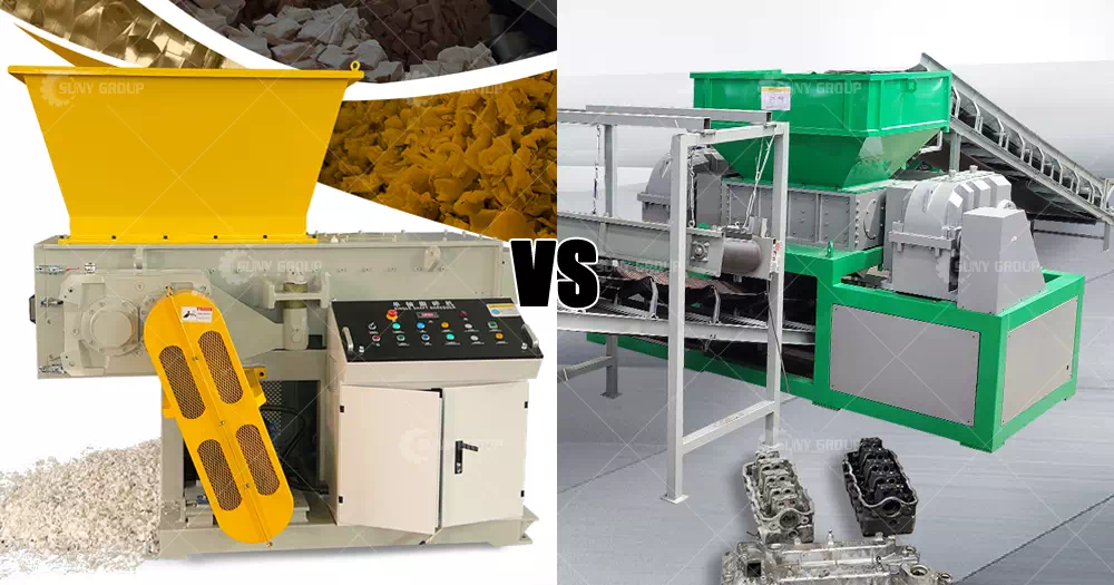 The Difference between a Plastic Shredder and a Metal Shredder The Difference between a Plastic Shredder and a Metal Shredder