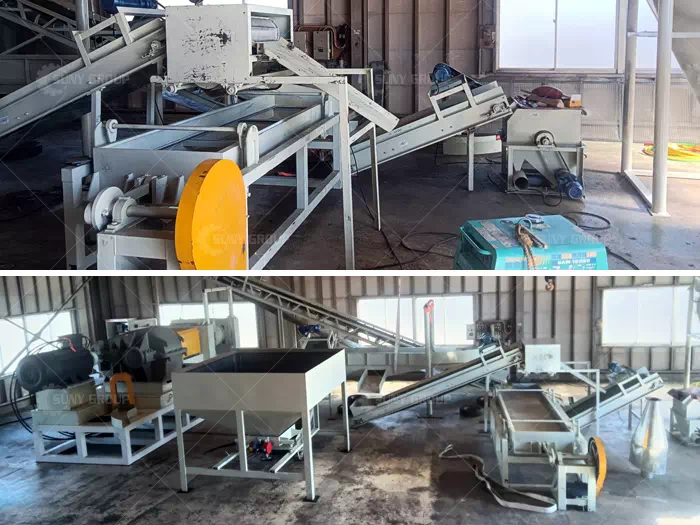 Japanese Customer Tire Grinding and Recycling Machine