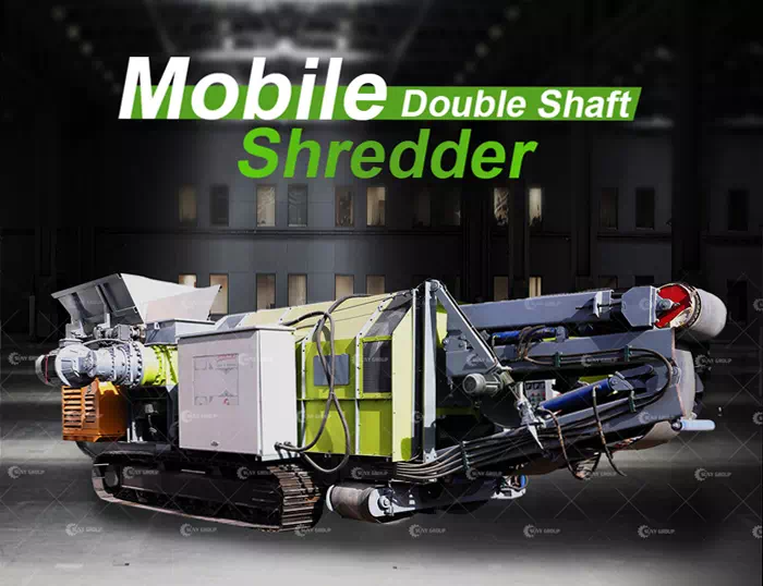 tracked mobile shredder machine